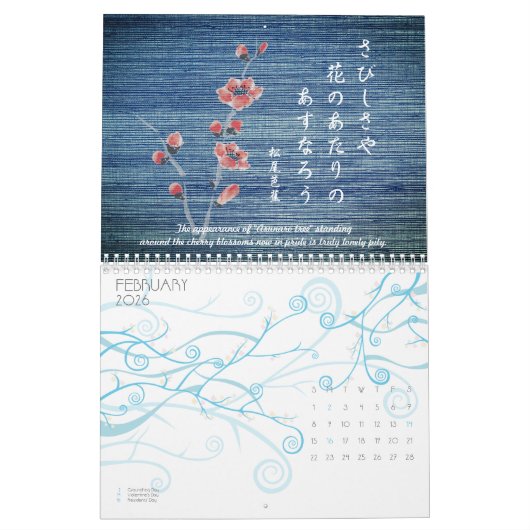 Calendrier Haiku (Feb 2026)