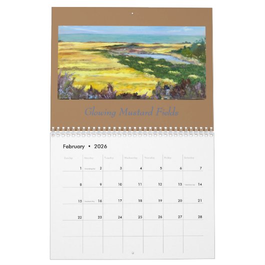 Calendrier Half Moon Bay 2022 (Feb 2026)