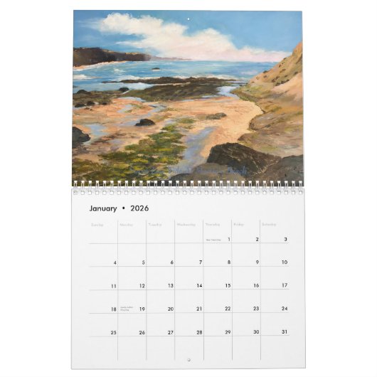 Calendrier Half Moon Bay 2024 (Jan 2026)