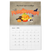 Calendrier Halloween pour le plaisir Toute l'année personnali (Mar 2026)