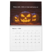 Calendrier Halloween pour le plaisir Toute l'année personnali (Feb 2026)