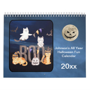Calendrier Halloween pour le plaisir Toute l'année personnali