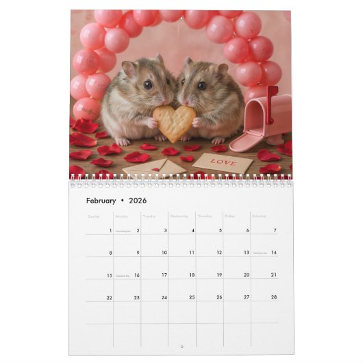 Calendrier Hamster (Feb 2026)