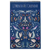 Calendrier Hand Drawn Botanical and Abstract Art Calendar (Protection)