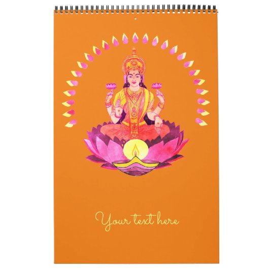 Calendrier Happy Diwali - Deepalavi Lakshmi Goddess 1 (Protection)