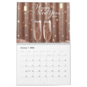 Calendrier happy new year 2026 champagne glow (Jan 2026)