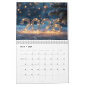 Calendrier happy new year 2026 snowy calm  (Mar 2026)
