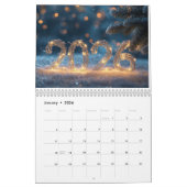 Calendrier happy new year 2026 snowy calm  (Jan 2026)