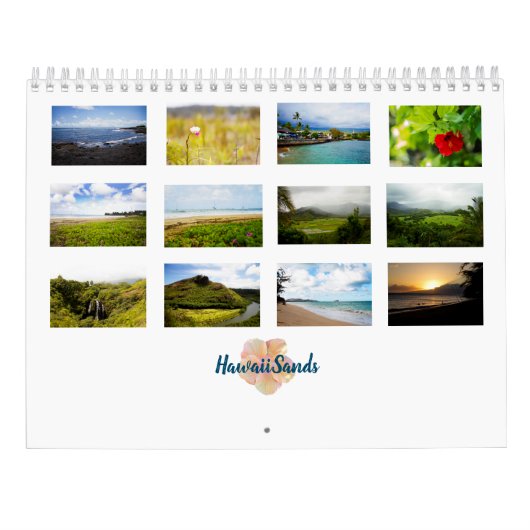 Calendrier Hawaii Landscapes (Dos)
