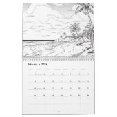 Calendrier Hawaii Plages Couleur Il Vous-Même (Feb 2026)