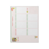 Calendrier hebdomadaire Bloc-notes 8,5 x 11 (Tourné)