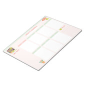 Calendrier hebdomadaire Bloc-notes 8,5 x 11 (Incliné)