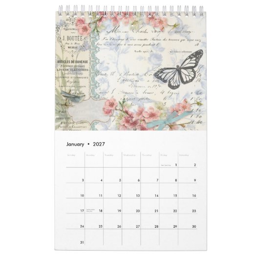 Calendrier hellosusan Designs 12 Month Calendar 2026 (Jan 2027)