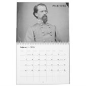 Calendrier Héros du sud de la guerre civile (Feb 2026)