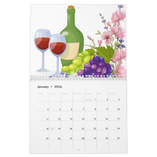 CALENDRIER HEURE DU VIN (Jan 2026)