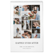 Calendrier Heureusement jamais après un collage photo Mariage (Protection)