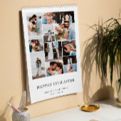 Calendrier Heureusement jamais après un collage photo Mariage