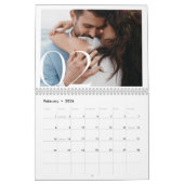 Calendrier Heureusement jamais après un collage photo Mariage (Feb 2026)