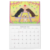 Calendrier heureux de Labradors C 2018 (Feb 2027)