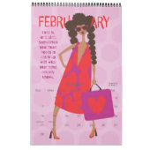 Calendrier Hey Gurl 2026 sur 12 mois (Feb 2027)