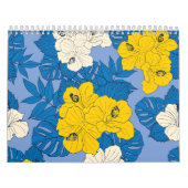 Calendrier Hibiscus fleurs et feuilles (Protection)