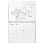 Calendrier Highlanders écossais, châteaux et chiens (Feb 2027)