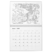 Calendrier Highlanders écossais, châteaux et chiens (Mar 2027)
