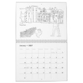 Calendrier Highlanders écossais, châteaux et chiens (Jan 2027)