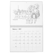 Calendrier Highlanders écossais, châteaux et chiens (Feb 2027)