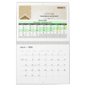 Calendrier Hijri Calendar 2026 – With Islamic Hadithes (Mar 2026)