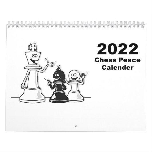 Calendrier Hilarious Chess Peace 2022 calender (Protection)