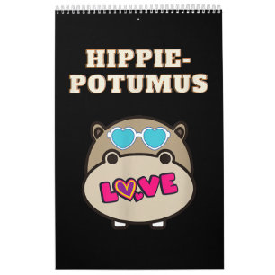 Calendrier Hippie Potumus Baby Hippopotamus Lover