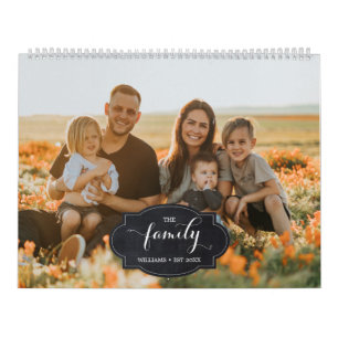 Calendrier Histoires de famille de script personnalisées mult