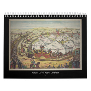 Calendrier historique d'affiche de cirque