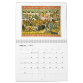 Calendrier historique d'affiche de cirque (Feb 2027)