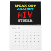 Calendrier HIV/AIDS Awareness - Customizable (Feb 2026)