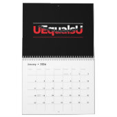 Calendrier HIV/AIDS Awareness - Customizable (Jan 2026)
