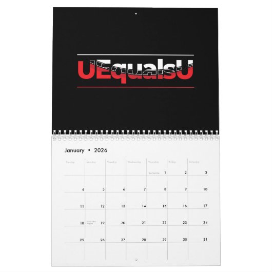 Calendrier HIV/AIDS Awareness - Customizable (Jan 2026)