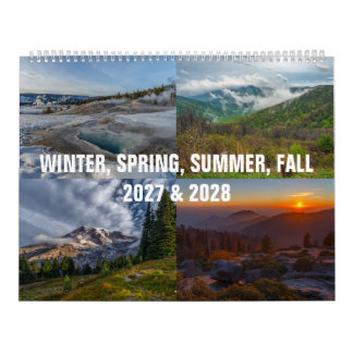 Calendrier hiver, printemps, été automne 2027 & 20
