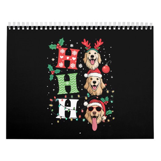 Calendrier Ho Ho Ho Retrievers Golden Xmas (Protection)