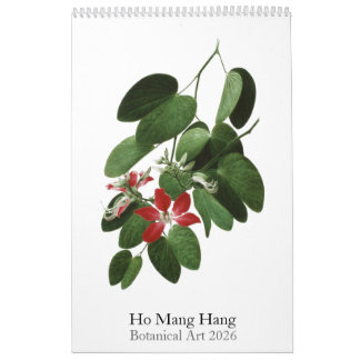 Calendrier Ho Mang Hang, Botanical Art 2026 Calendar