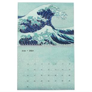 Calendrier Hokusai Blue Waves Summer