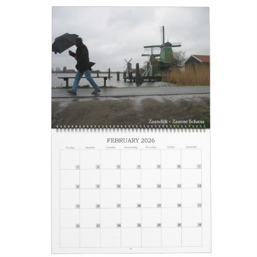 Calendrier Holland 2019 (Feb 2026)