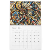 Calendrier Homme amérindien (Feb 2026)