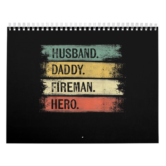 Calendrier Homme Mari Daddy Fireman Hero Pompier (Protection)