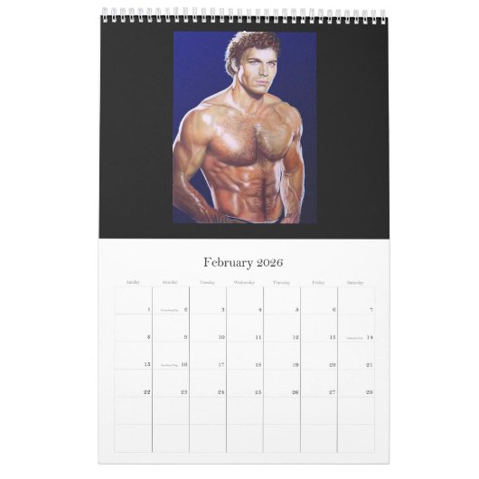 Calendrier Hommes d'art (Feb 2026)