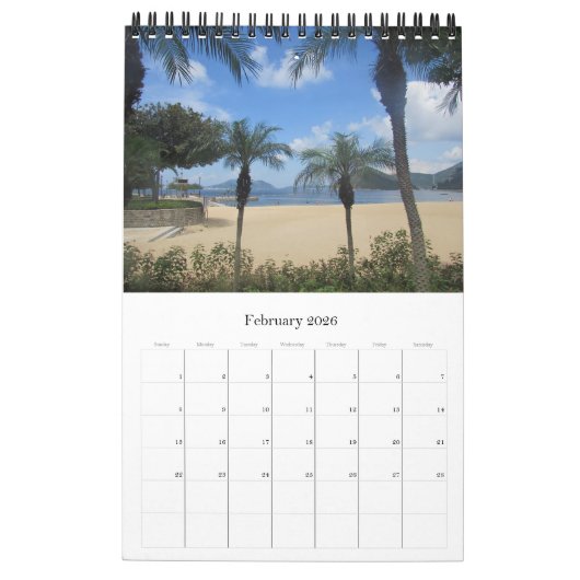Calendrier hong kong large (Feb 2026)