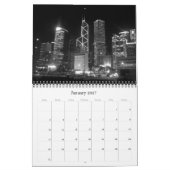 Calendrier hong kong noir et blanc 2025 (Jan 2027)
