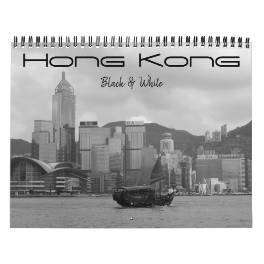 Calendrier hong kong noir et blanc 2025 (Protection)