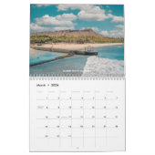 Calendrier Honolulu, Oahu, Hawaii Photographie Balnéaire (Mar 2026)